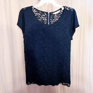 ❌SOLD❌New York & company black lace top
